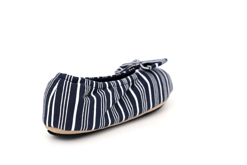 Isotoner chaussons pantoufles rayure mariniere bleu7676501_4