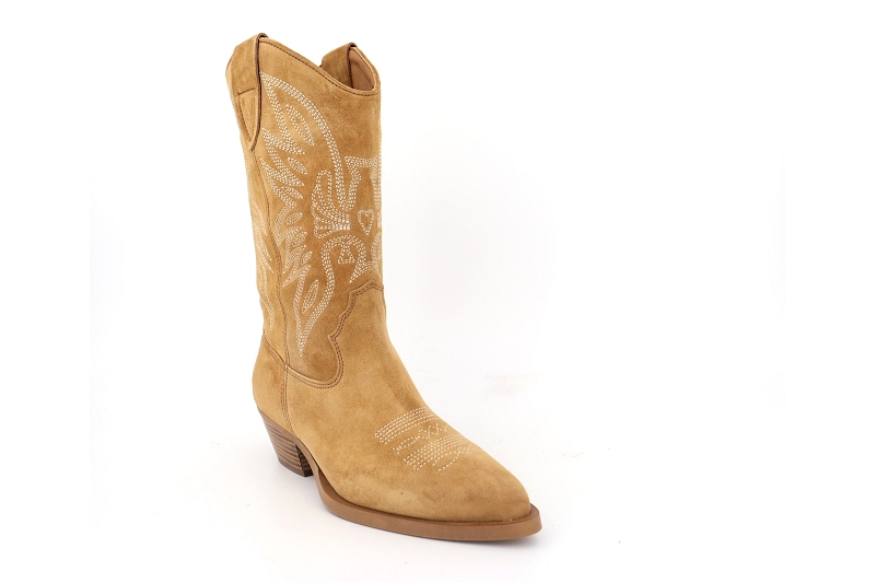 Alpe boots et bottines western marron7677301_2