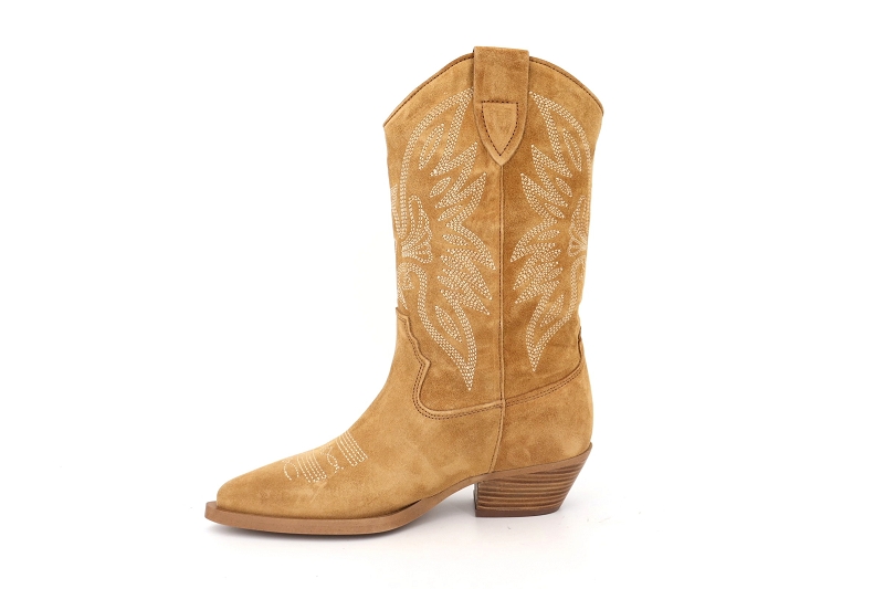 Alpe boots et bottines western marron7677301_3