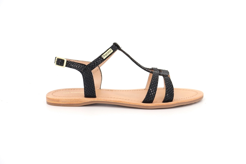 Les tropeziennes sandales nu pieds hacklio noir