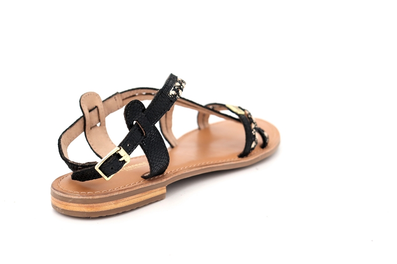 Les tropeziennes sandales nu pieds homongo noir7679001_4