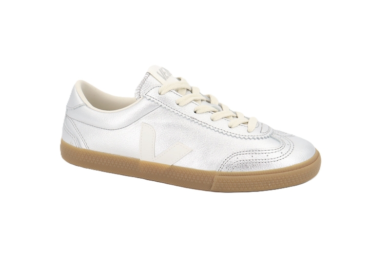 Veja baskets volley leather argent7688804_2