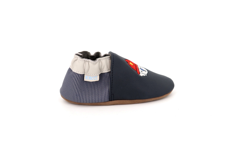 Robeez chaussons pantoufles badge fire bleu