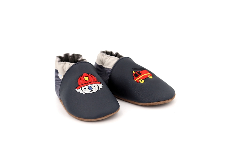 Robeez chaussons pantoufles badge fire bleu7691601_2