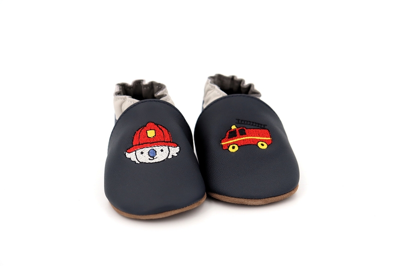 Robeez chaussons pantoufles badge fire bleu7691601_3
