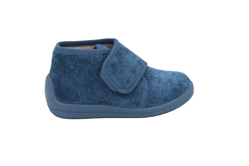Bellamy pant chaussons pantoufles paco velours bleu