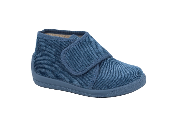 Bellamy pant chaussons pantoufles paco velours bleu7695201_2
