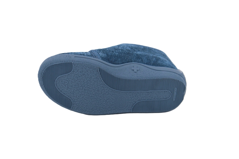 Bellamy pant chaussons pantoufles paco velours bleu7695201_5