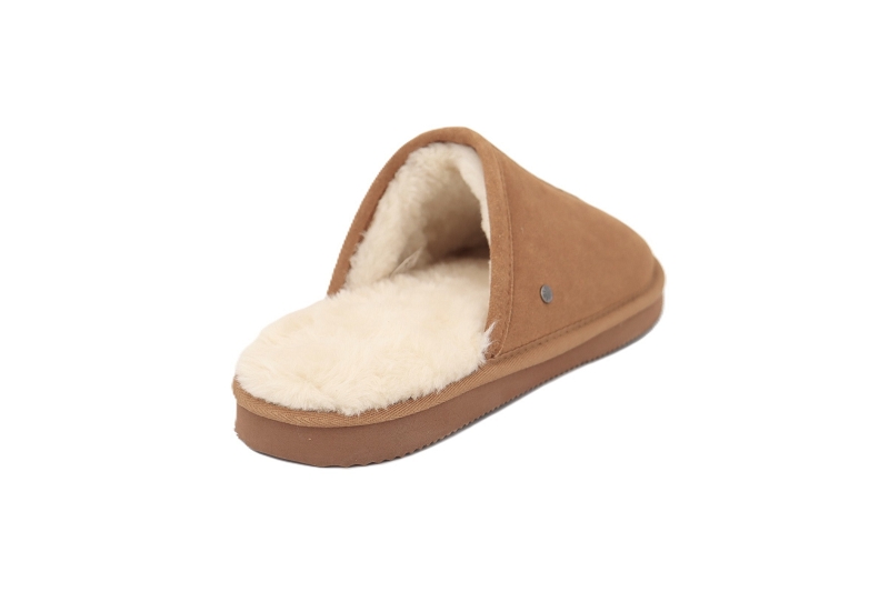 Isotoner chaussons pantoufles paul marron7713201_4