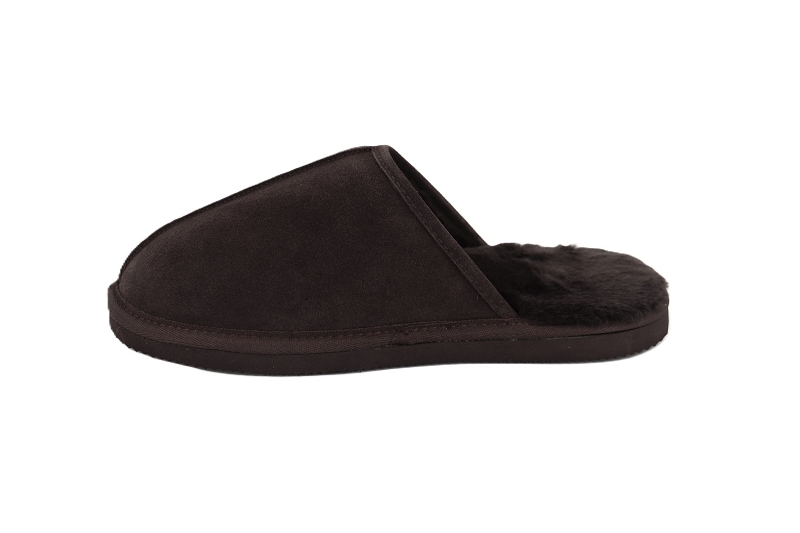 Isotoner chaussons pantoufles paul marron7713202_3