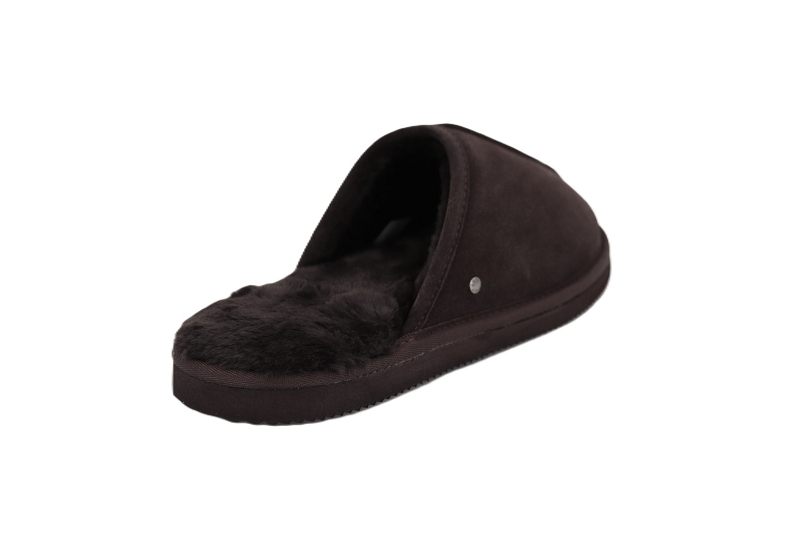 Isotoner chaussons pantoufles paul marron7713202_4