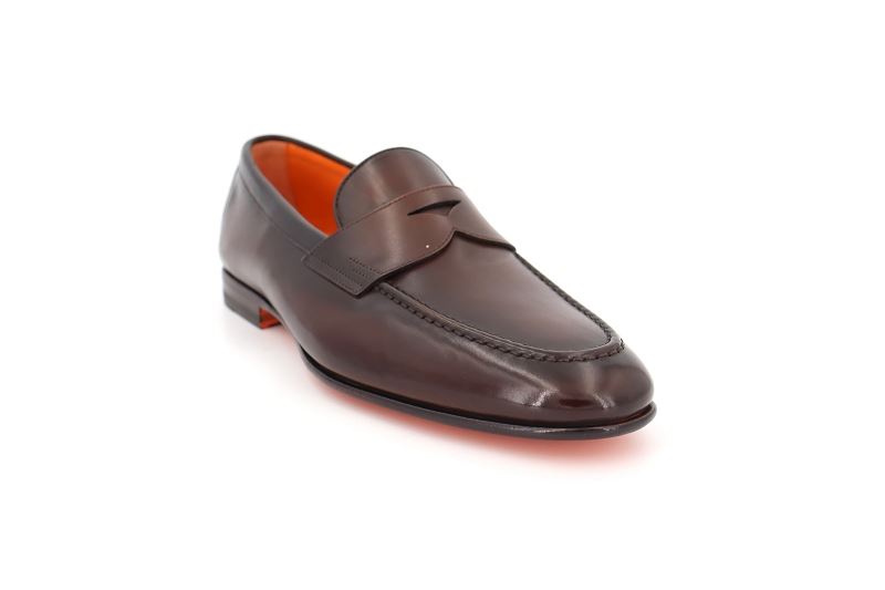 Santoni mocassins sullivan marron7739201_2