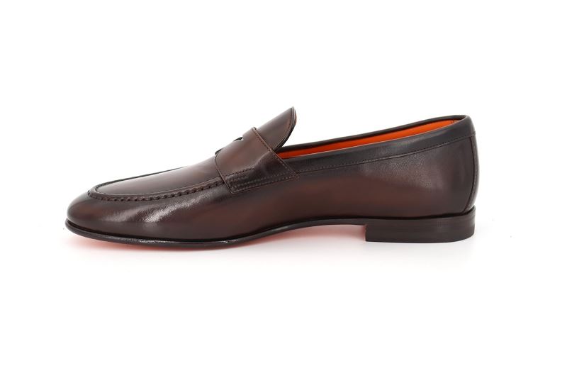 Santoni mocassins sullivan marron7739201_3