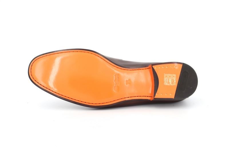 Santoni mocassins sullivan marron7739201_5
