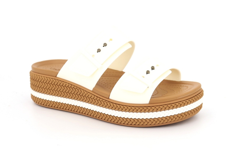 Crocs mules et sabots brooklyn woven buckle blanc7742201_2