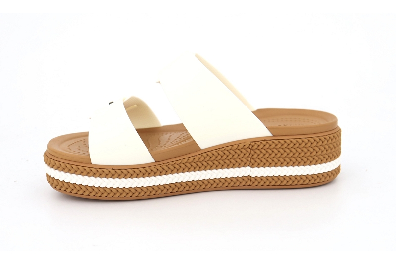 Crocs mules et sabots brooklyn woven buckle blanc7742201_3
