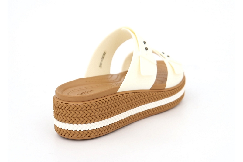 Crocs mules et sabots brooklyn woven buckle blanc7742201_4