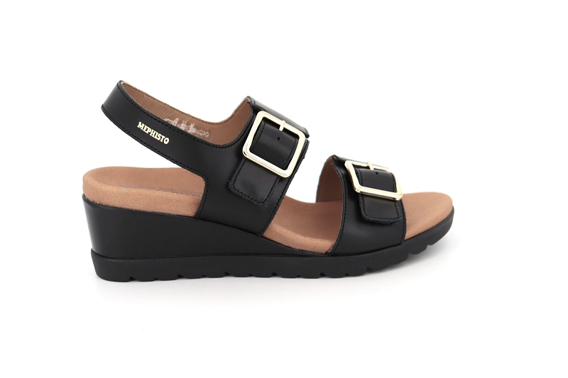 Mephisto f sandales nu pieds ysabel noir
