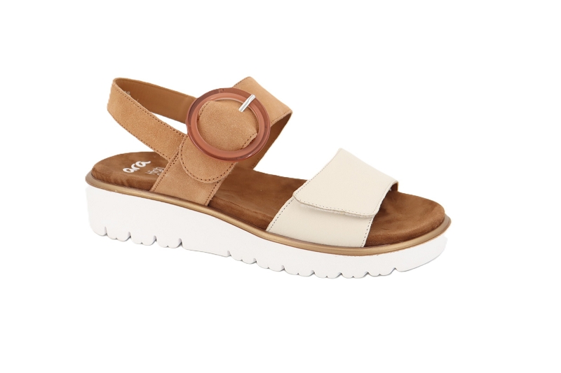 Ara sandales nu pieds leoara beige7745402_2