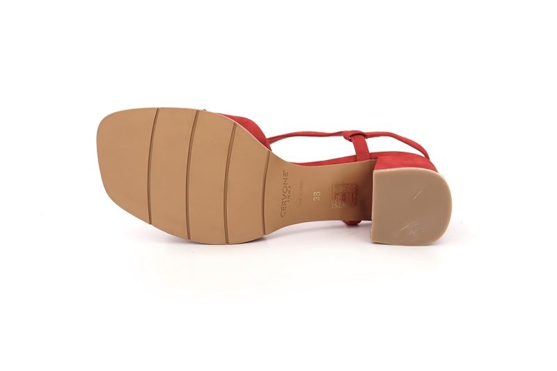 Cervone sandales nu pieds milly rouge7748702_5