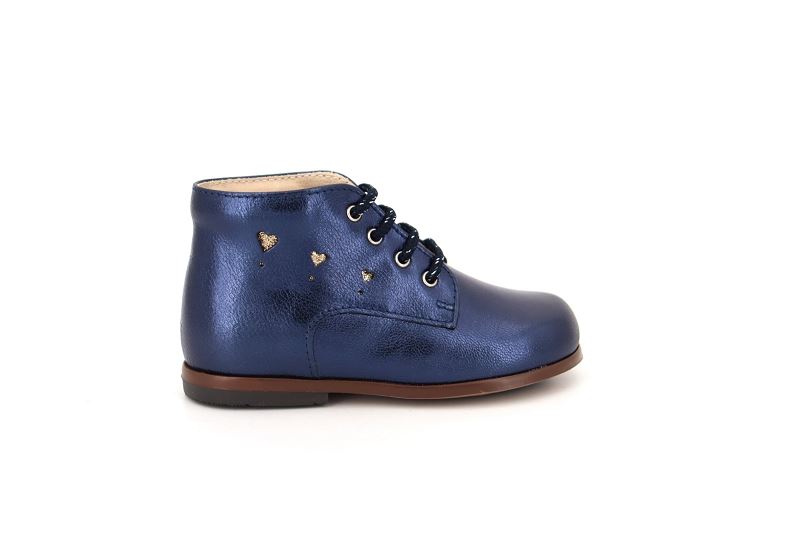 Beberlis chaussures a lacets melania bleu