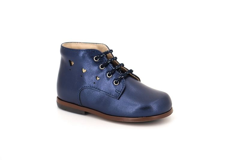 Beberlis chaussures a lacets melania bleu7757402_2