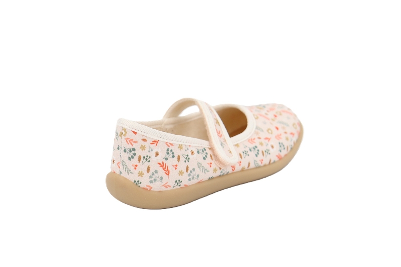Bellamy pant chaussons pantoufles paris fleurs beige7758402_4