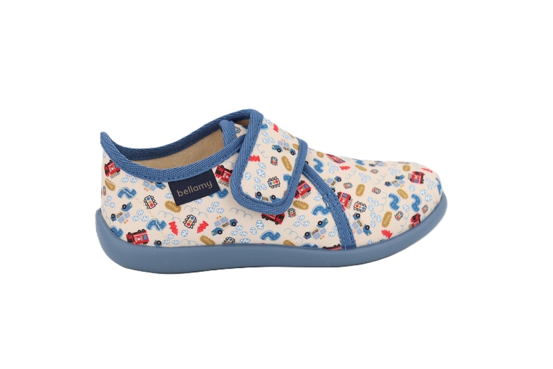 Bellamy pant chaussons pantoufles pavel bleu