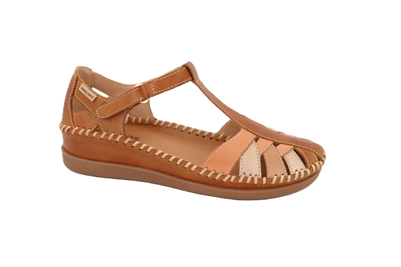 Pikolinos sandales nu pieds guadeloupe marron7760703_2
