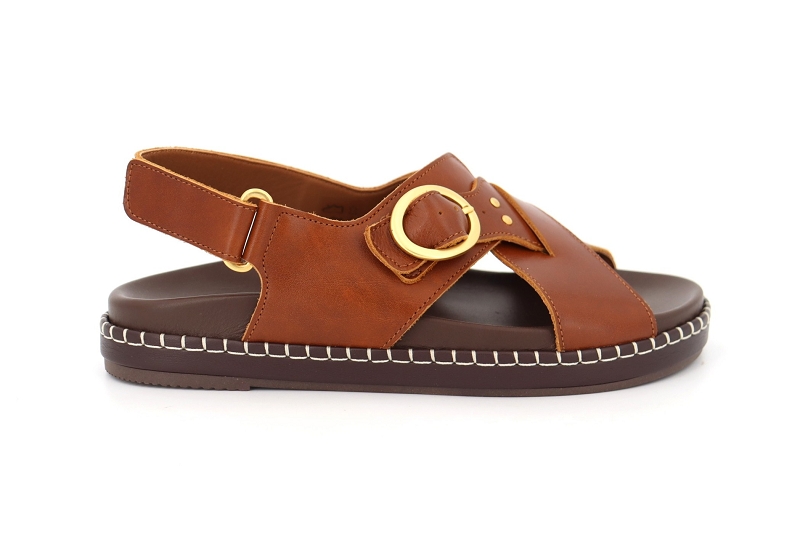 Maison toufet sandales nu pieds adele marron