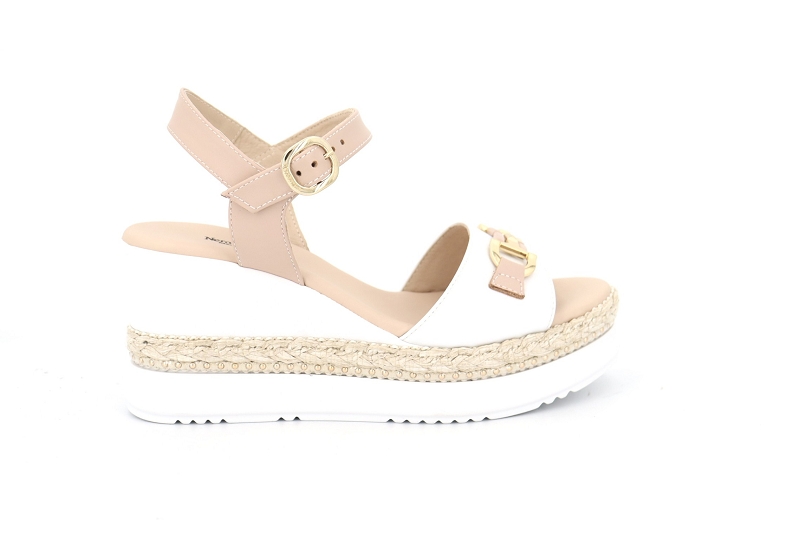 Nerogiardini sandales nu pieds breda blanc