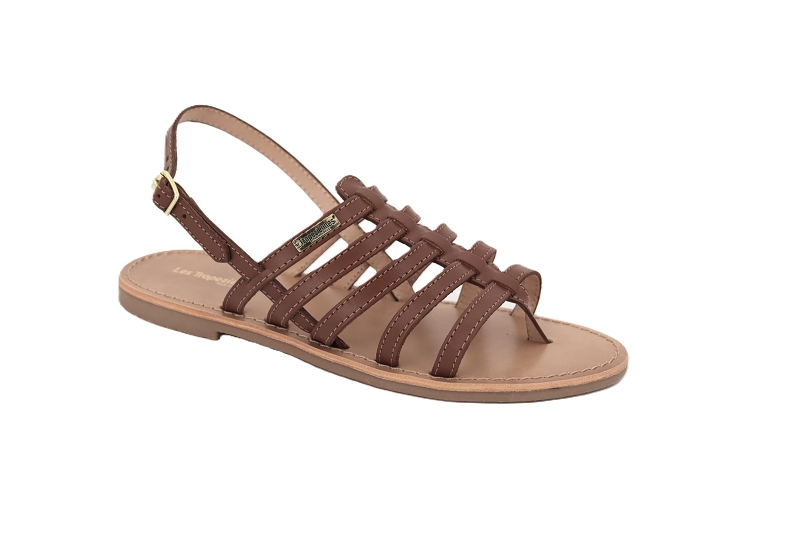 Les tropeziennes sandales nu pieds hika marron7773002_2