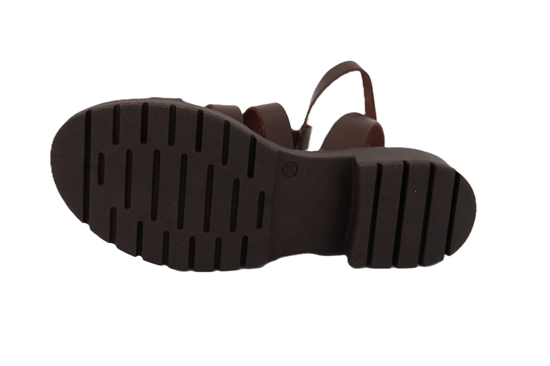 Les tropeziennes sandales nu pieds tobo marron7773202_5