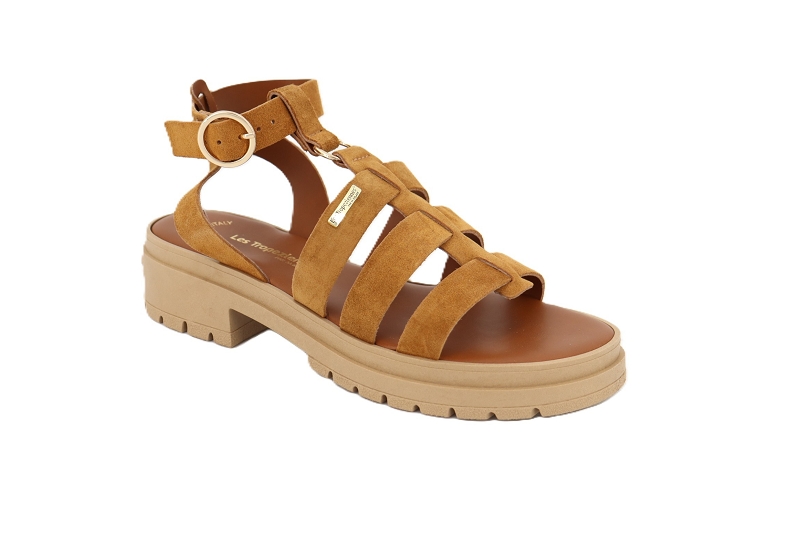 Les tropeziennes sandales nu pieds tobo sued marron7773303_2