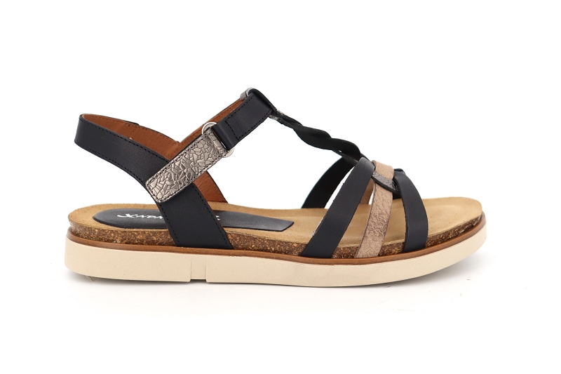 Xapatan sandales nu pieds mailla noir