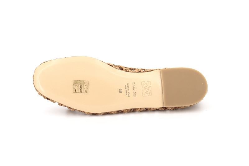 Casadei ballerines ballet tresse marron7778401_5