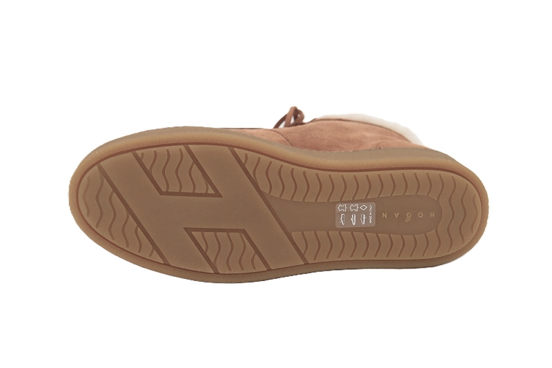 Hogan boots et bottines h698 boot lacet marron7786601_5