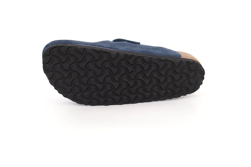 Birkenstock mules et sabots boston suede bleu7797202_5