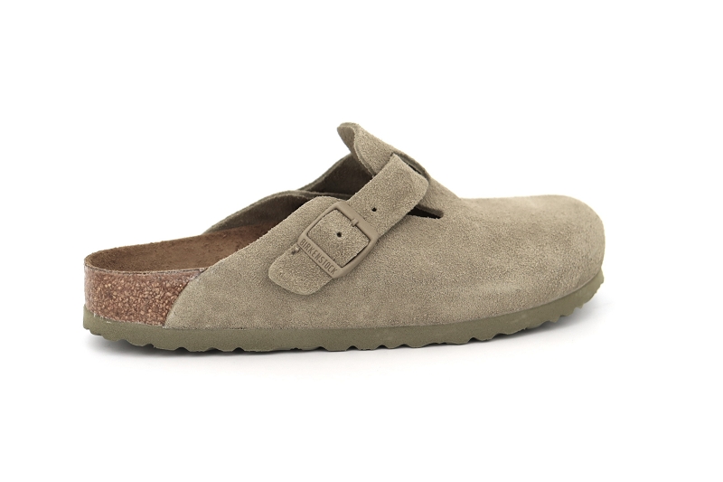 Birkenstock mules et sabots boston suede vert