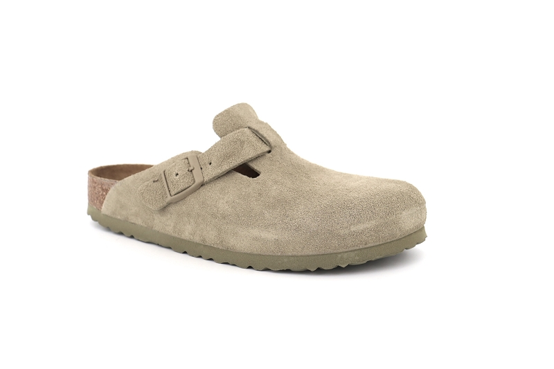 Birkenstock mules et sabots boston suede vert7797204_2