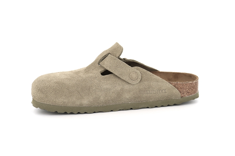 Birkenstock mules et sabots boston suede vert7797204_3