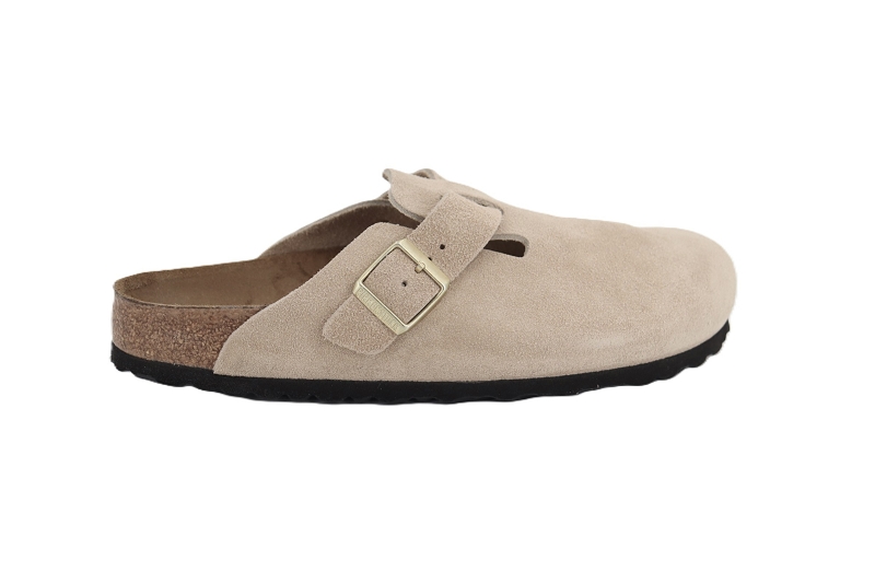 Birkenstock mules et sabots boston suede beige