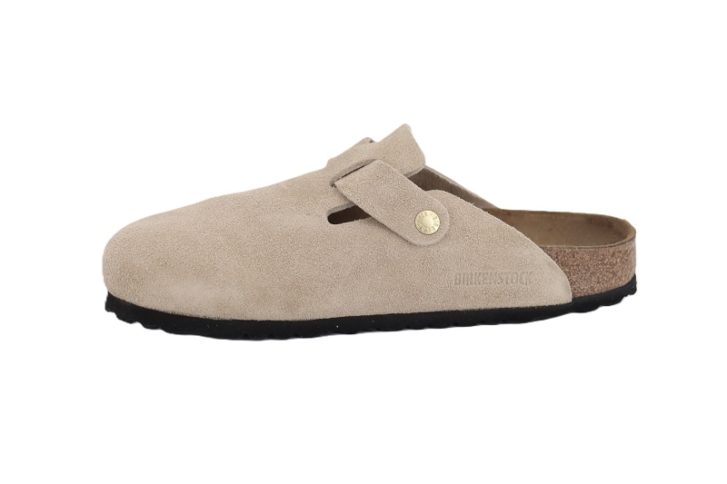 Birkenstock mules et sabots boston suede beige7797205_3
