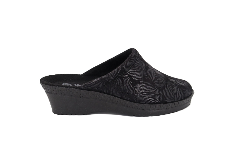 Rohde chaussons pantoufles sami noir