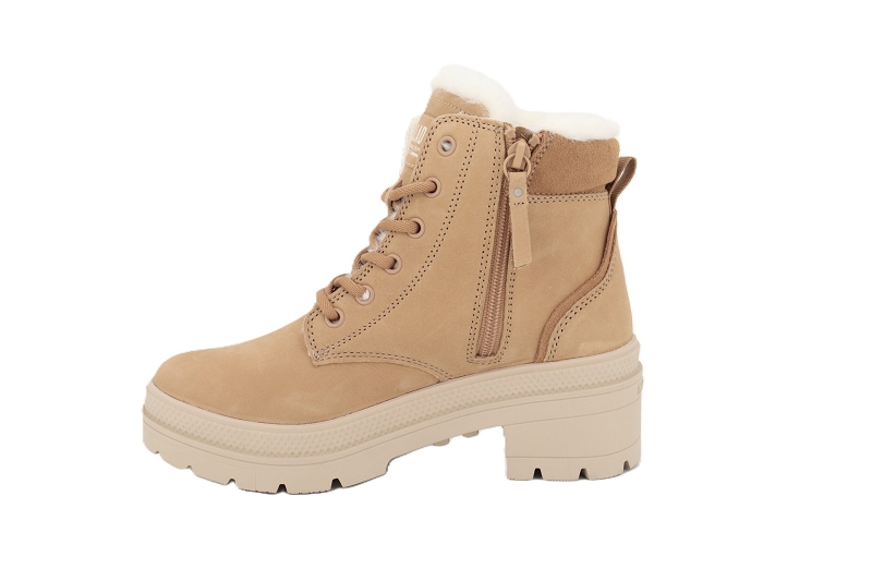 Palladium boots et bottines pallarise nbk wl marron7816801_3