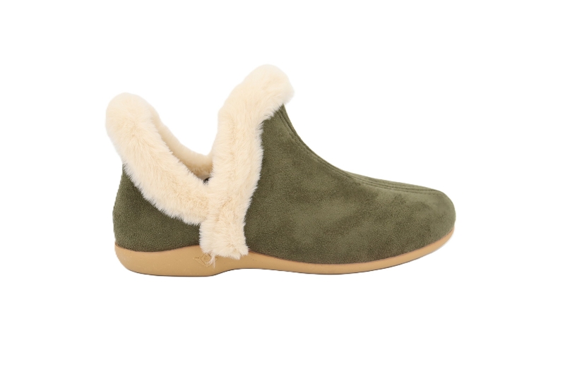 La bande a mich chaussons pantoufles daine vert