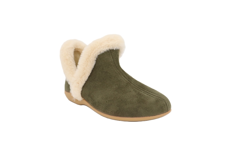 La bande a mich chaussons pantoufles daine vert7831301_2