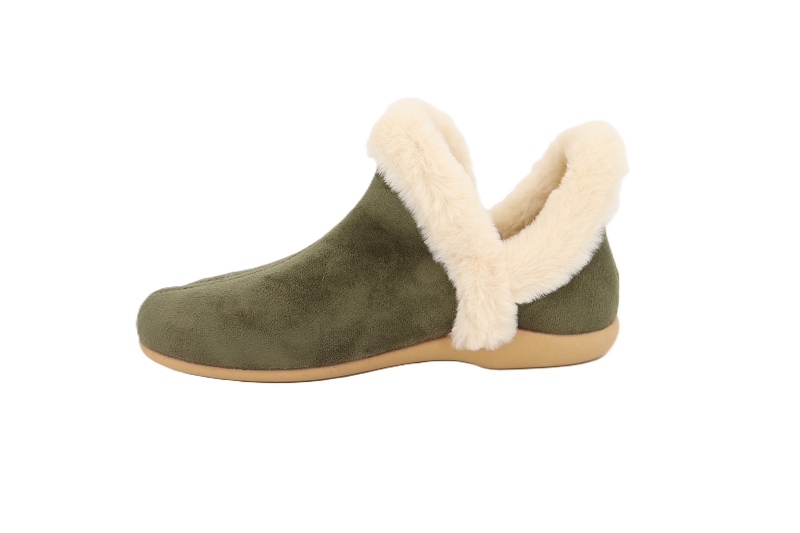 La bande a mich chaussons pantoufles daine vert7831301_3