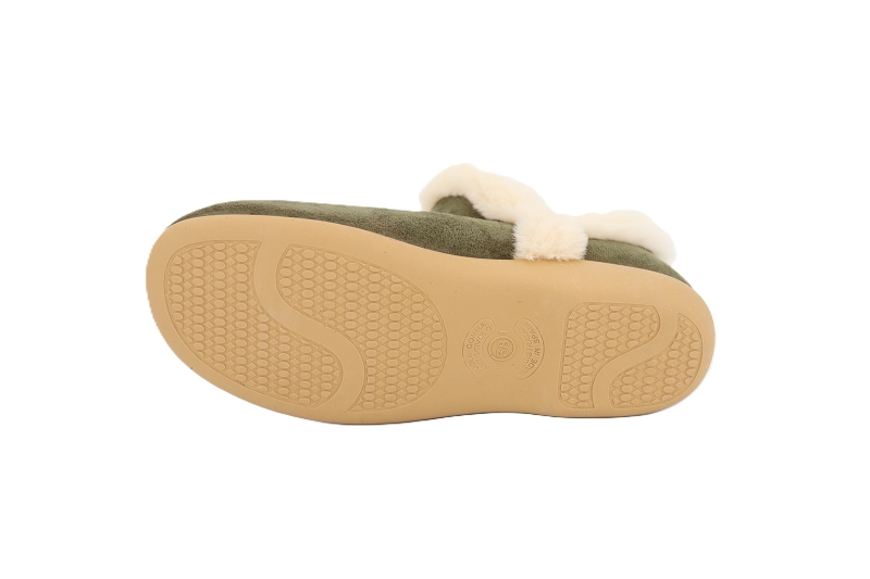 La bande a mich chaussons pantoufles daine vert7831301_5