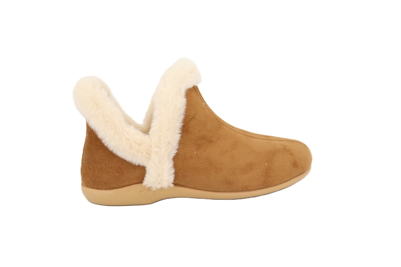 La bande a mich chaussons pantoufles daine marron
